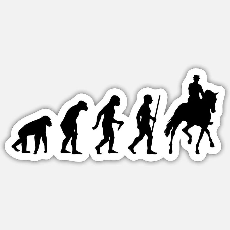 Evolution Dressurreiter Sticker Größe S (10 x 10 cm)