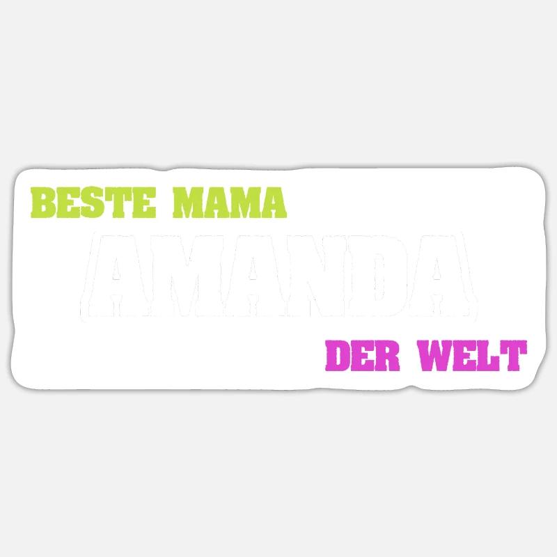 Mutter Amanda - Sticker Größe S (10 x 10 cm) - Mattweiß