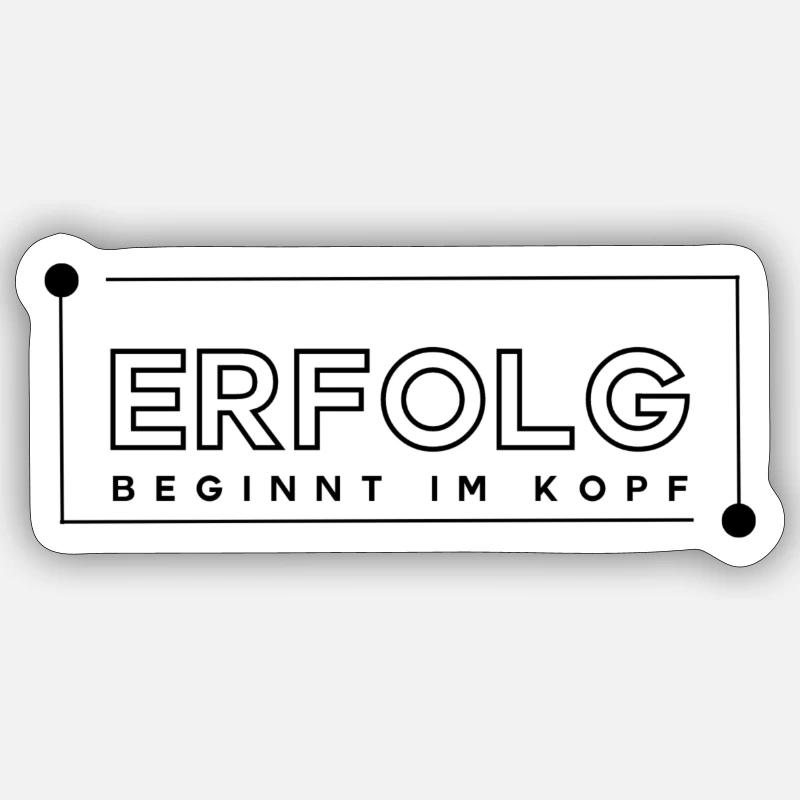 Le succès commence dans l’ Sticker taille S (10 x 10 cm)