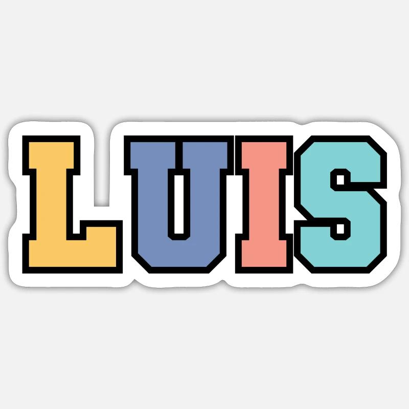 Nom - Luis Sticker taille S (10 x 10 cm)