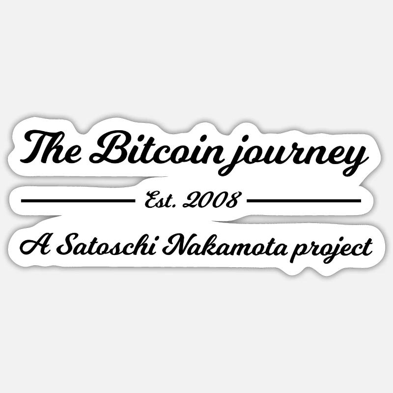 Le projet crypto - Sticker taille S (10 x 10 cm) - blanc mat
