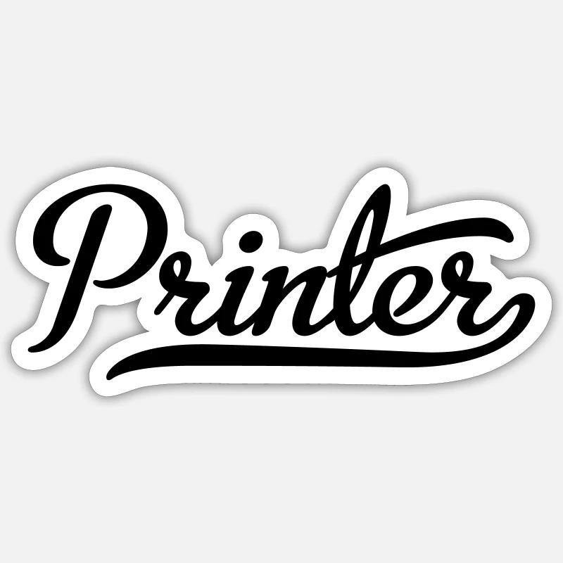Printer Sticker size S (10 x 10 cm)