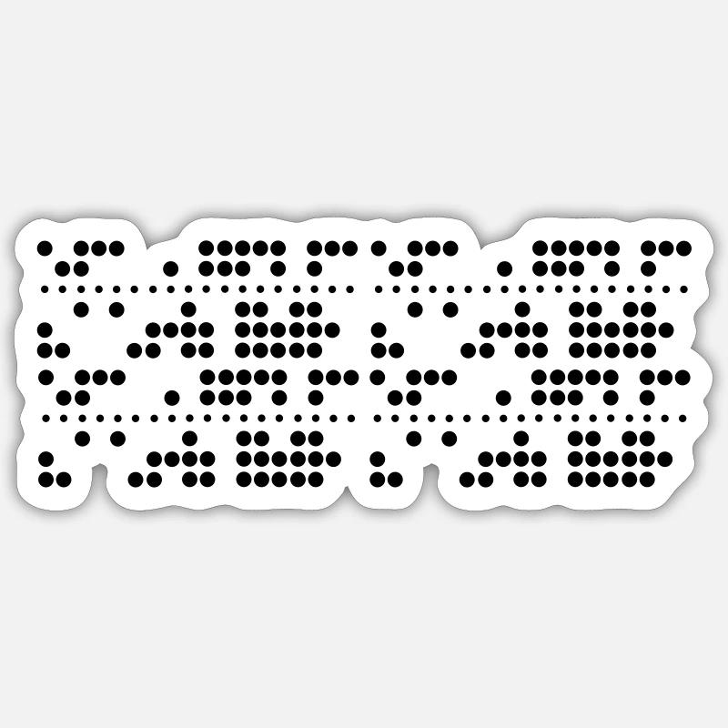 TheCode - Sticker Größe S (10 x 10 cm) - Mattweiß