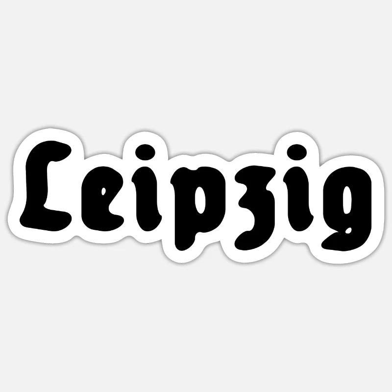 leipzig - Sticker Größe S (10 x 10 cm) - Mattweiß