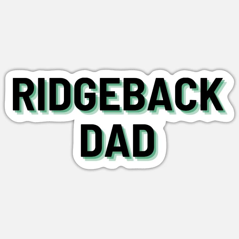 Ridgeback Dad Sticker Größe S (10 x 10 cm)