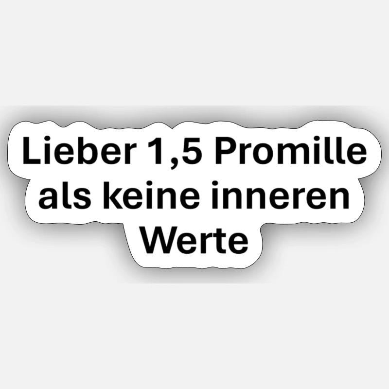 Witziger Spruch Design - Sticker Größe S (10 x 10 cm) - Mattweiß