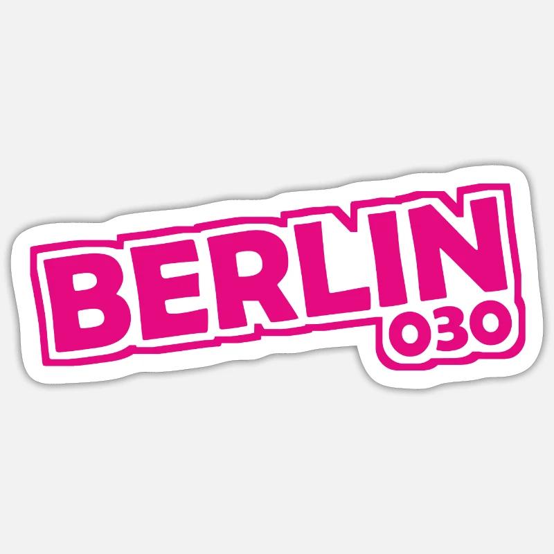 Berlin - 030 - Capital - Germany - Area Code Sticker size S (10 x 10 cm)