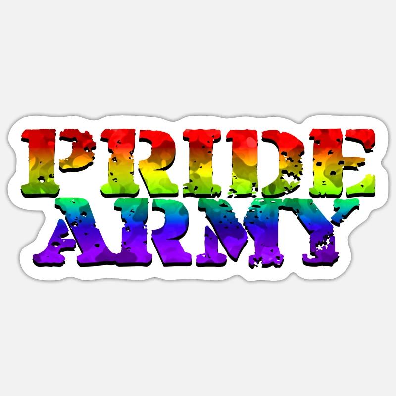 Pride Army Sticker size S (10 x 10 cm)