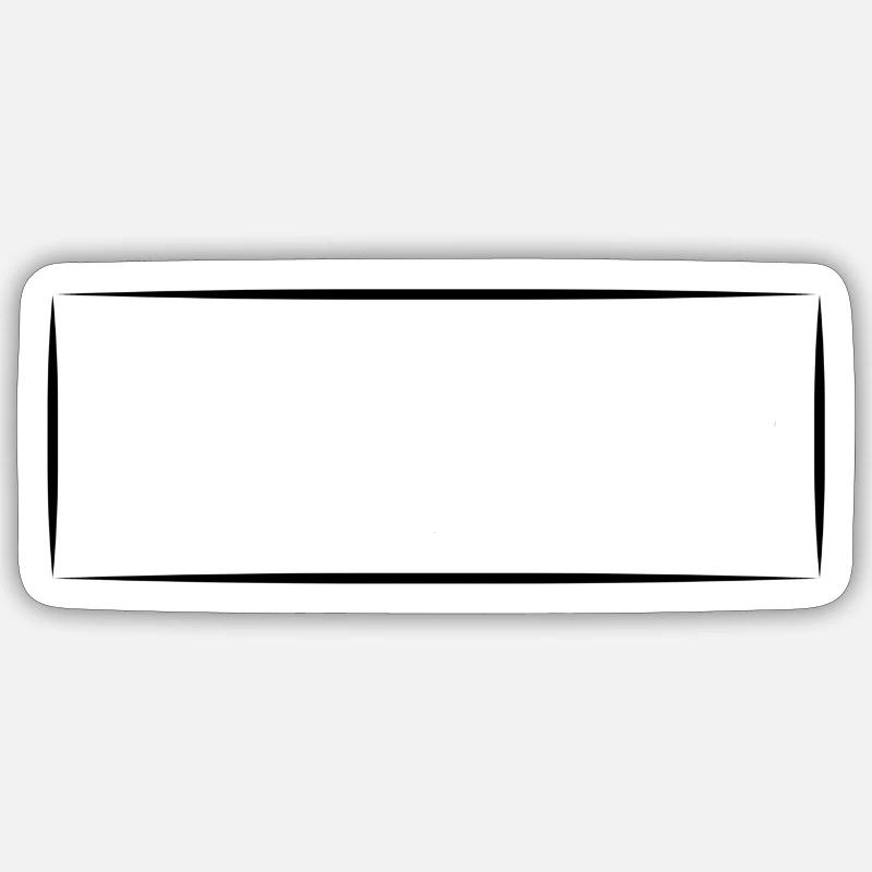 Shape Rectangle Square - Sticker size S (10 x 10 cm) - white matte