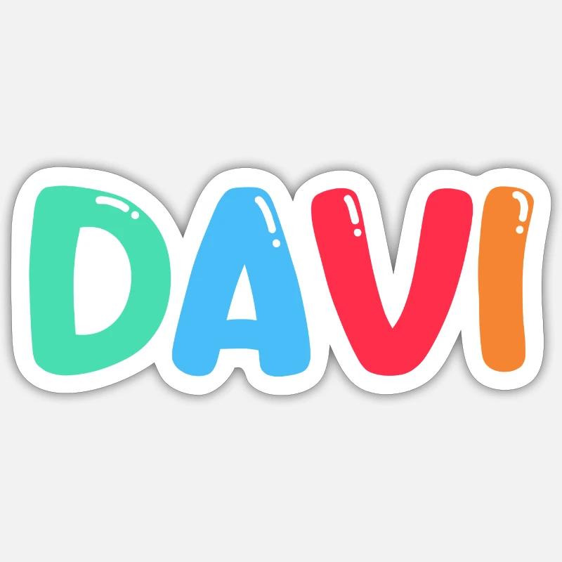 Name - Davi Sticker Größe S (10 x 10 cm)