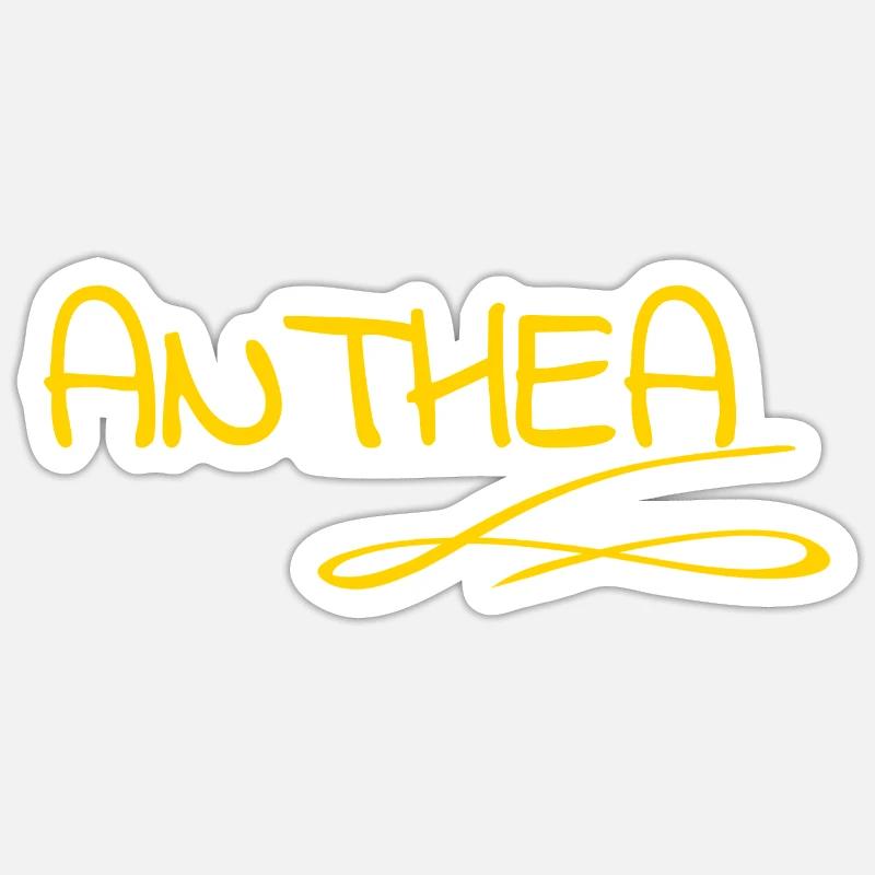 Gift for Anthea - Sticker size S (10 x 10 cm) - white matte