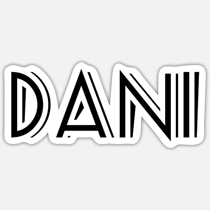 Dani - Sticker Größe S (10 x 10 cm) - Mattweiß
