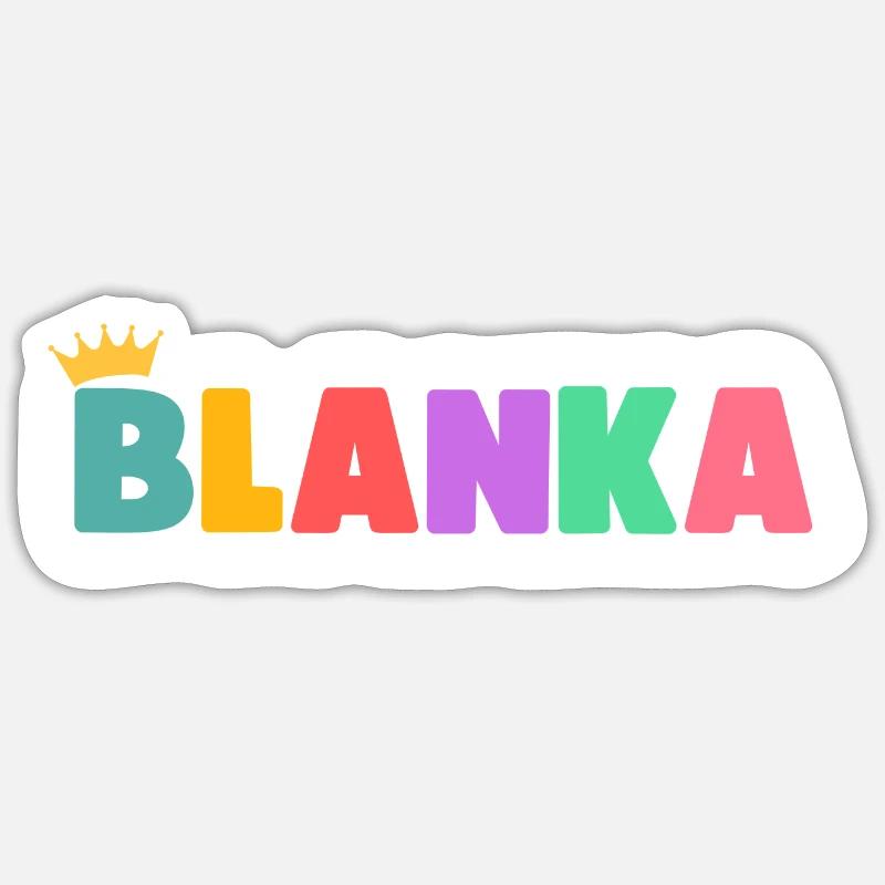 Blanka! Customizable - Sticker size S (10 x 10 cm) - white matte