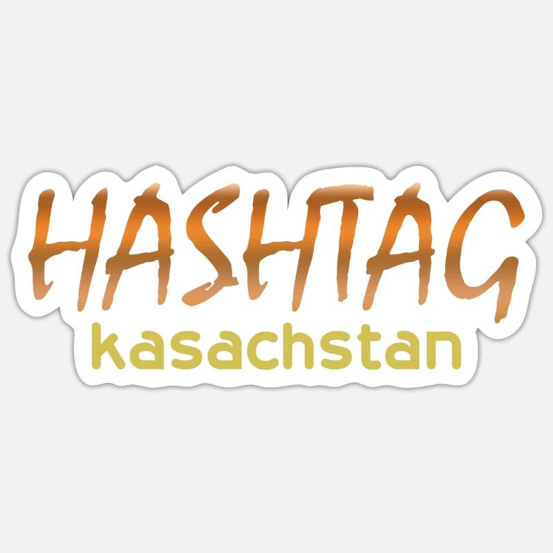 kasachstan - Sticker Größe S (10 x 10 cm) - Mattweiß
