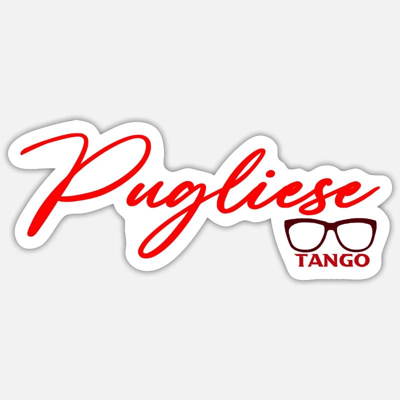 Pugliese Tango - Sticker size S (10 x 10 cm) - white matte