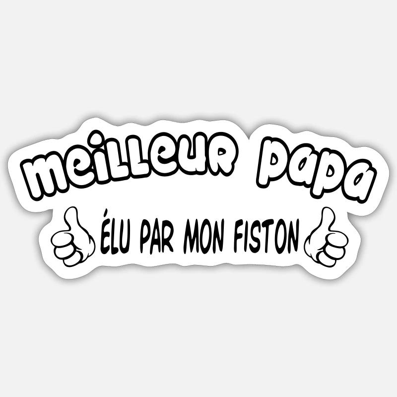 BESTER VATER Sticker Größe S (10 x 10 cm)