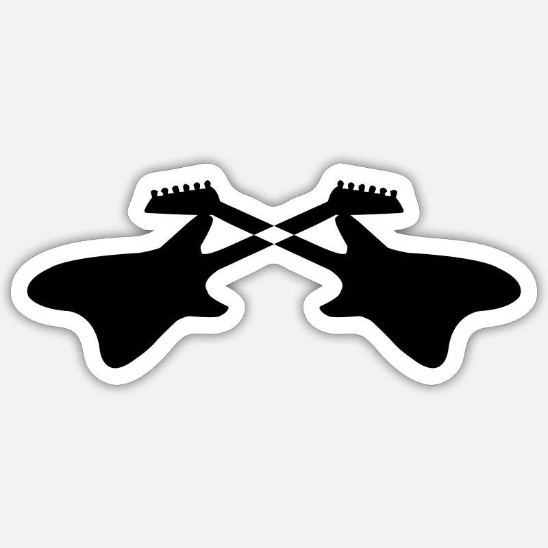 e gitarren 01 Sticker Größe S (10 x 10 cm)