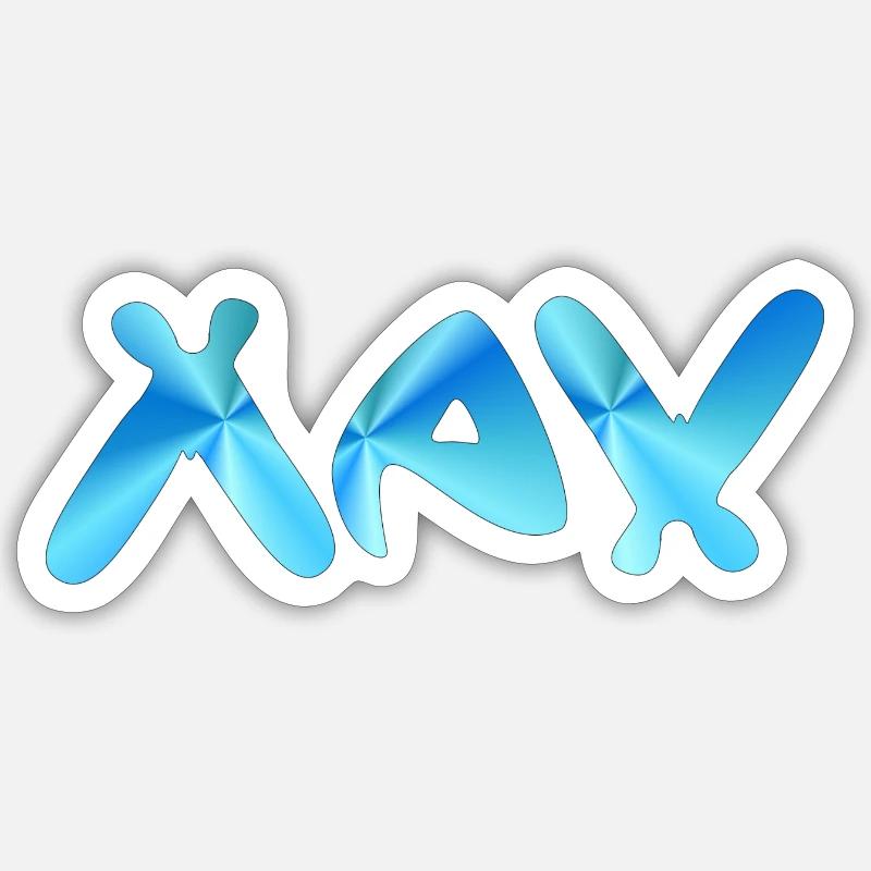 Max - Sticker Größe S (10 x 10 cm) - Mattweiß