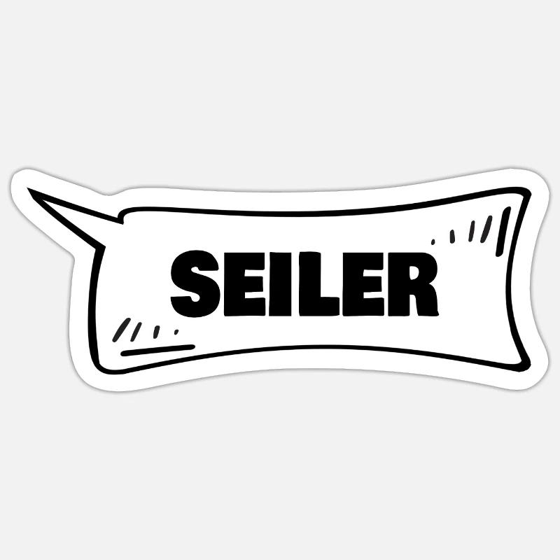 Seiler comme bulle de dialogue - Sticker taille S (10 x 10 cm) - blanc mat