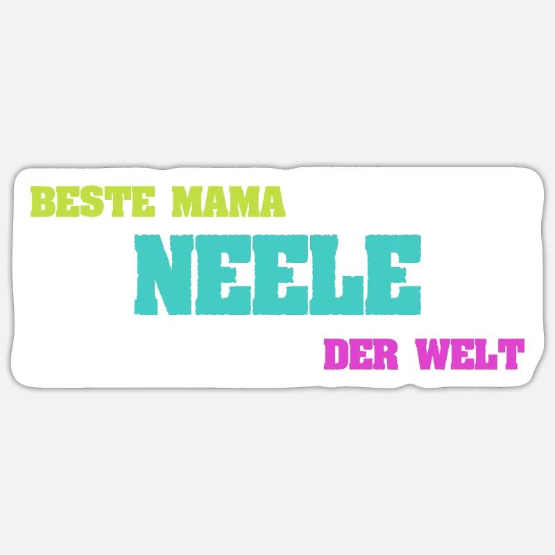 Mère Neele - Sticker taille S (10 x 10 cm) - blanc mat