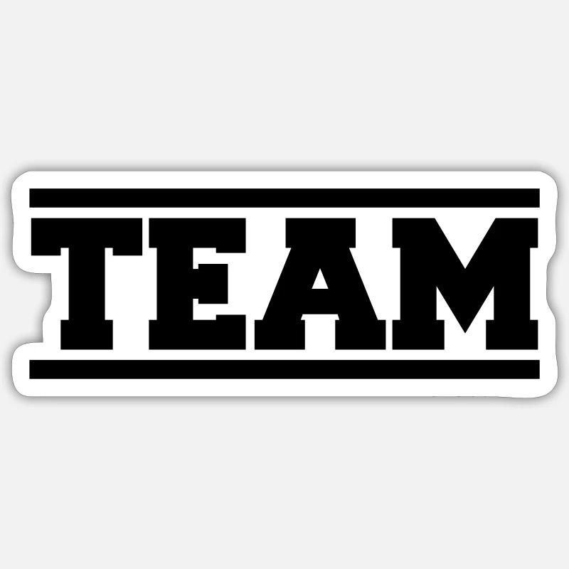 team - Sticker size S (10 x 10 cm) - white matte