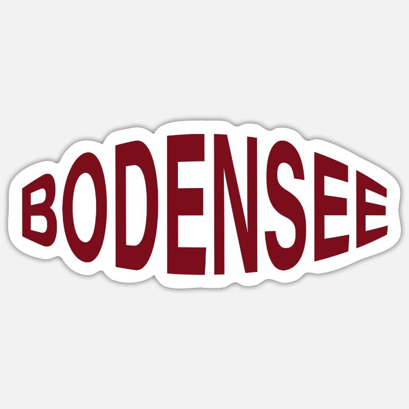BODENSEE - Sticker Größe S (10 x 10 cm) - Mattweiß