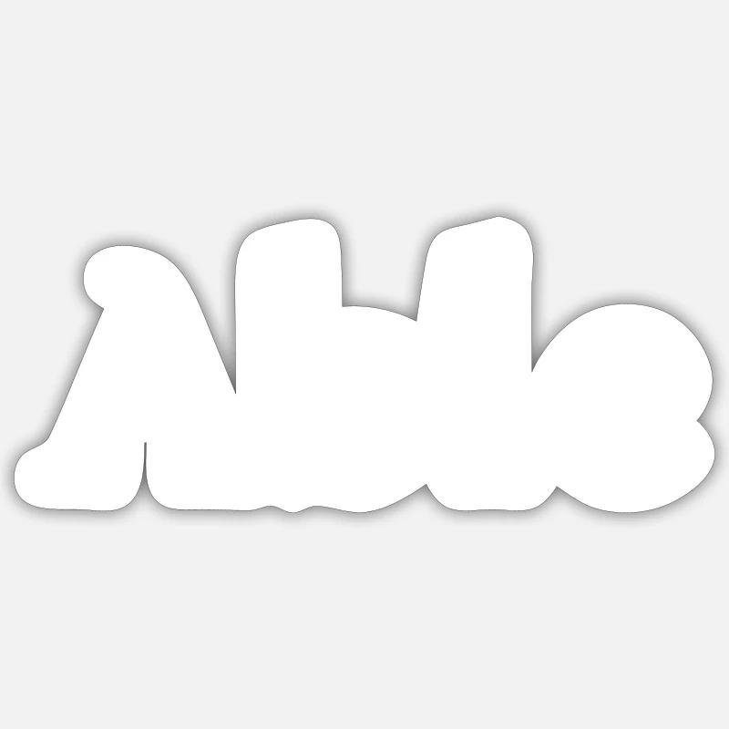 Able - Sticker size S (10 x 10 cm) - white matte
