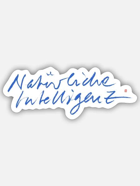 230607 Natürliche Intelligenz 1 - Sticker Größe S (10 x 10 cm) - Mattweiß