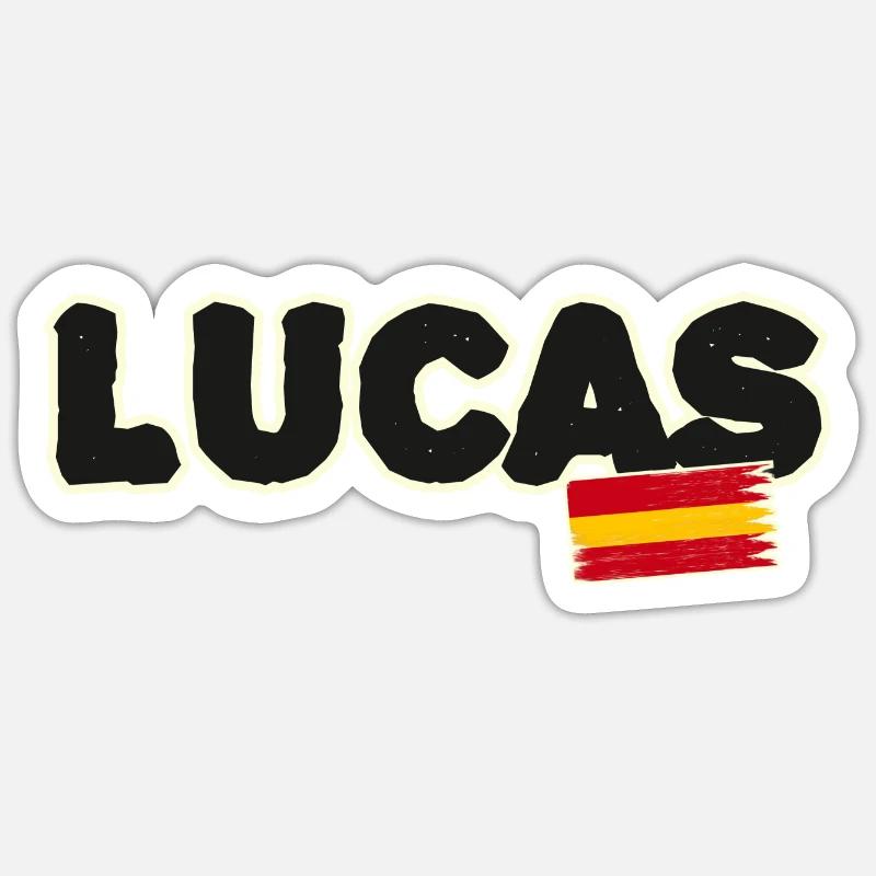 Lucas - Sticker size S (10 x 10 cm) - white matte