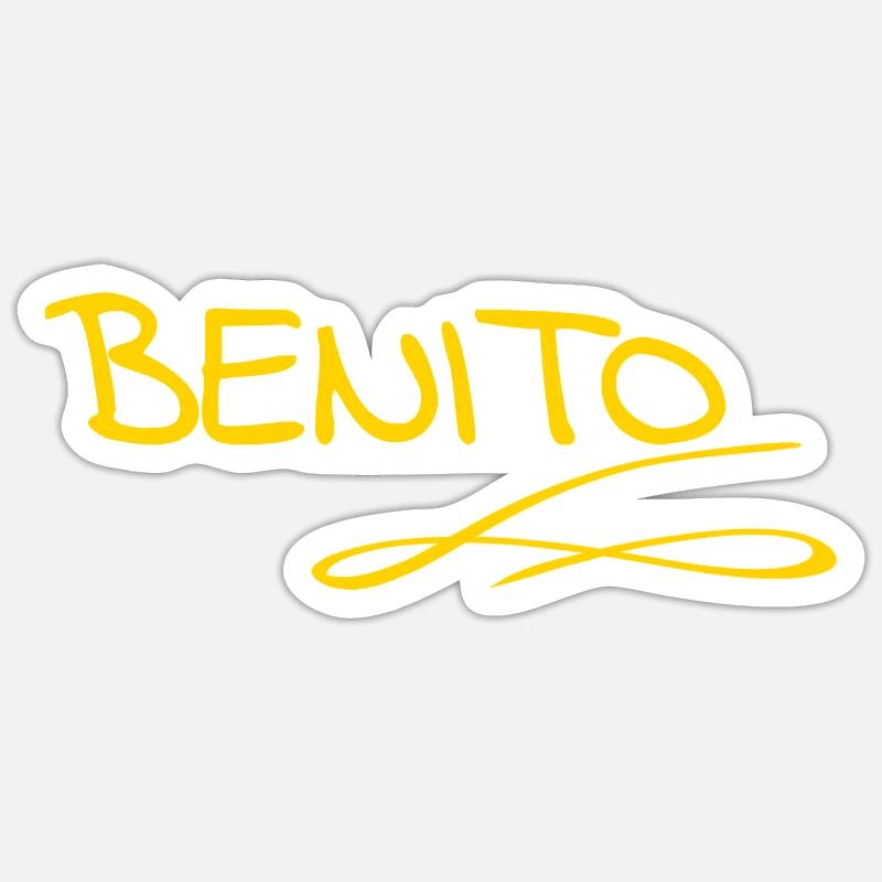 Gift for Benito - Sticker size S (10 x 10 cm) - white matte