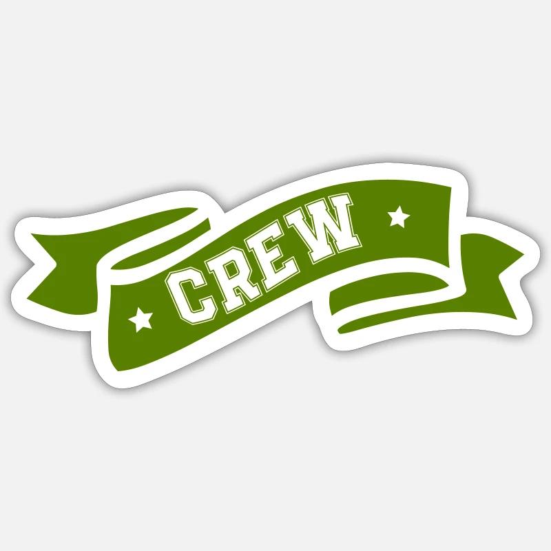 Équipage - Sticker taille S (10 x 10 cm) - blanc mat