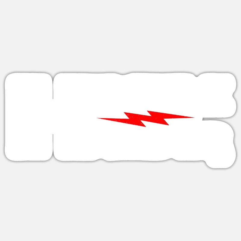 Dynamic Bold Lightning Graphic Design Sticker size S (10 x 10 cm)