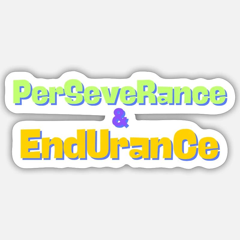 persévérance Sticker taille S (10 x 10 cm)