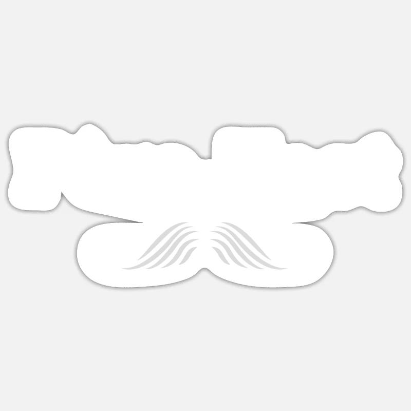 Father-fect dad gift idea - Sticker size S (10 x 10 cm) - white matte