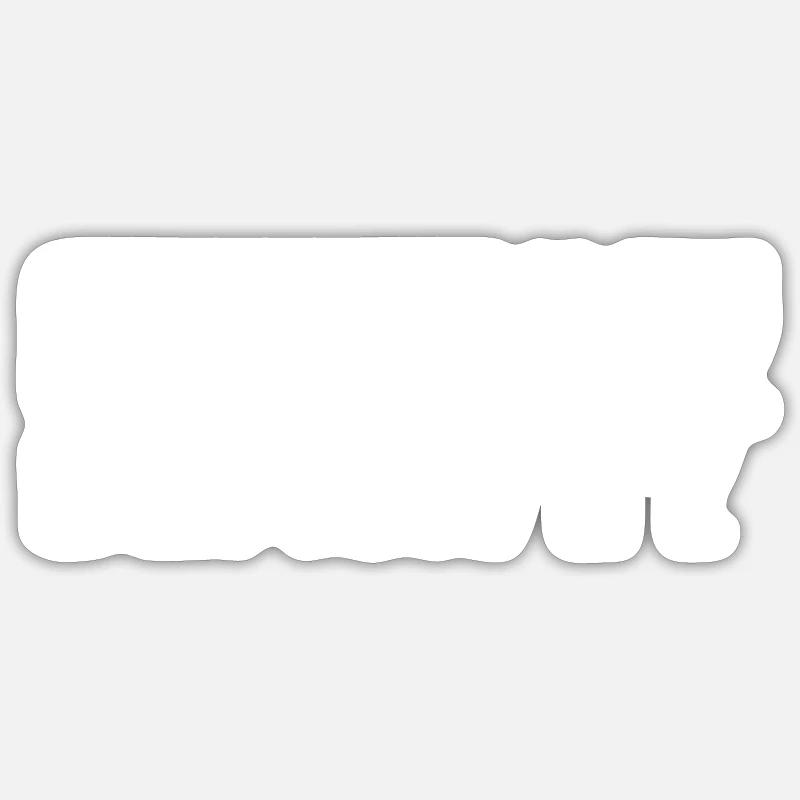 Zoo d’Afrique - Sticker taille S (10 x 10 cm) - blanc mat