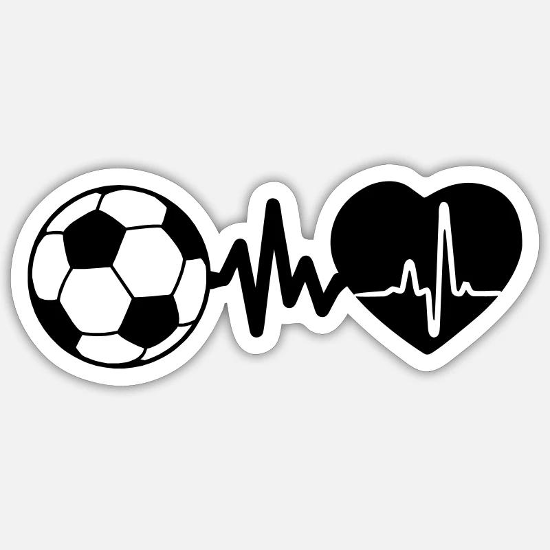 fußball Sticker Größe S (10 x 10 cm)
