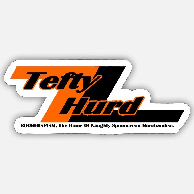 Tefty Hurd [Lightning] - Spoonerism Sticker size S (10 x 10 cm)