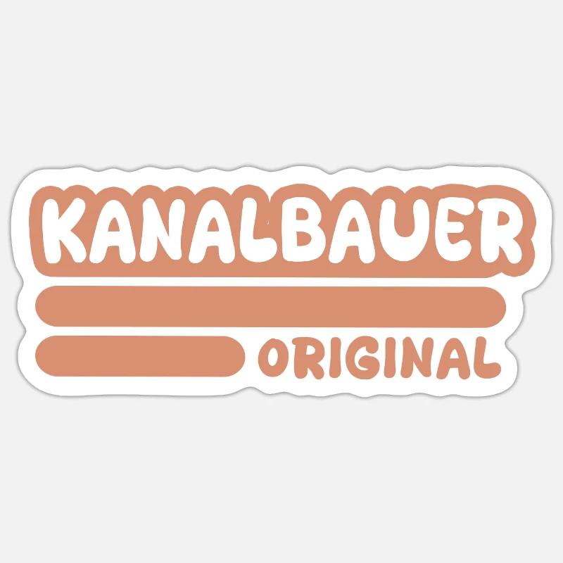 Constructeur d’égouts comme profession - Sticker taille S (10 x 10 cm) - blanc mat