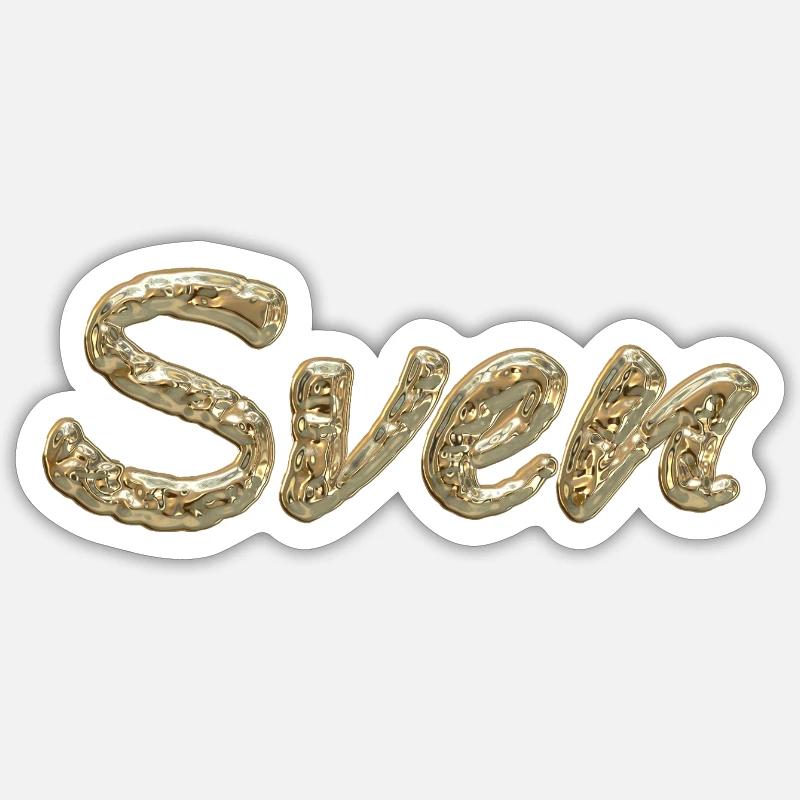 Sven Sven - Sticker size S (10 x 10 cm) - white matte