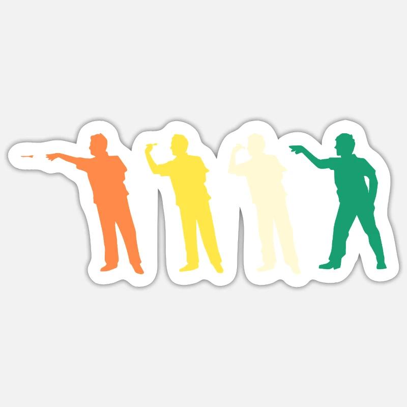 Darts Player Evolution Darts - Sticker size S (10 x 10 cm) - white matte