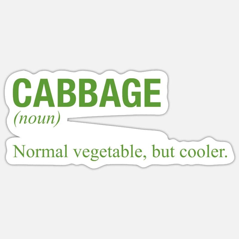 CABBAGE Sticker size S (10 x 10 cm)