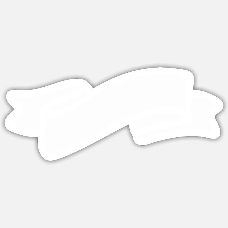 banderole - Sticker Größe S (10 x 10 cm) - Mattweiß
