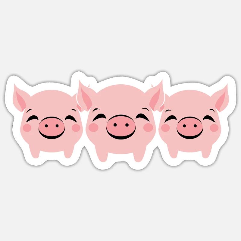 pig Sticker size S (10 x 10 cm)