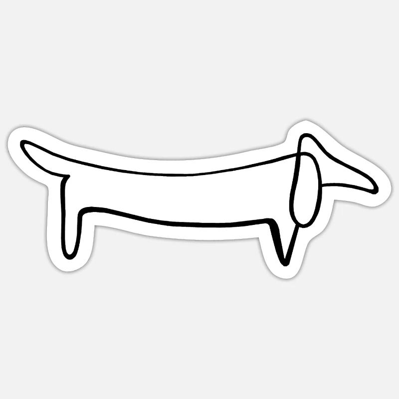 chien Sticker taille S (10 x 10 cm)