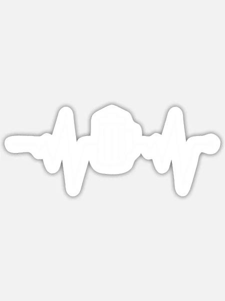 bier beat - Sticker Größe S (10 x 10 cm) - Mattweiß
