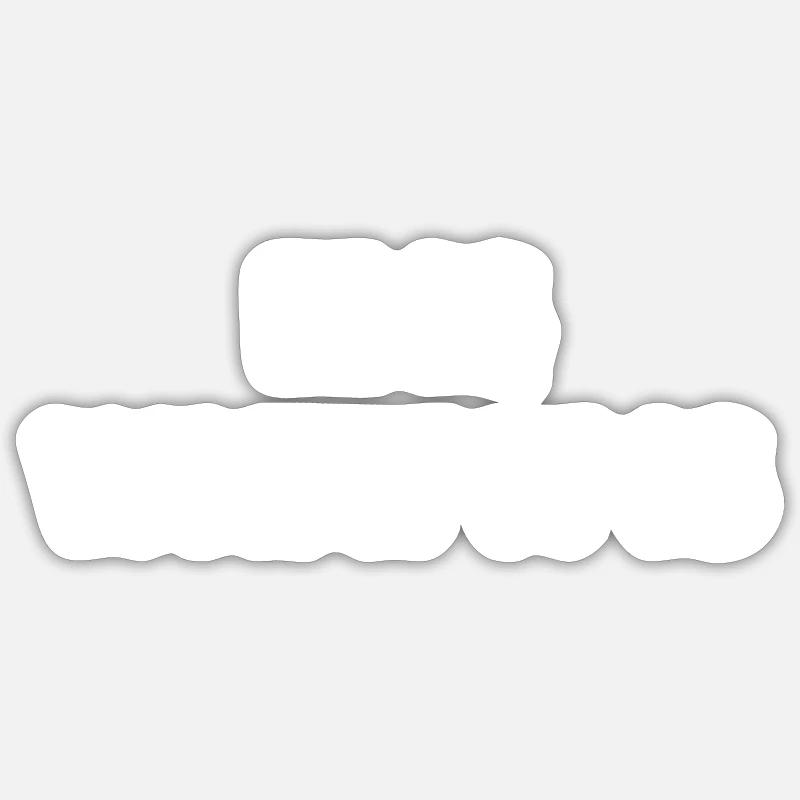 C’est ce que c’est - Sticker taille S (10 x 10 cm) - blanc mat