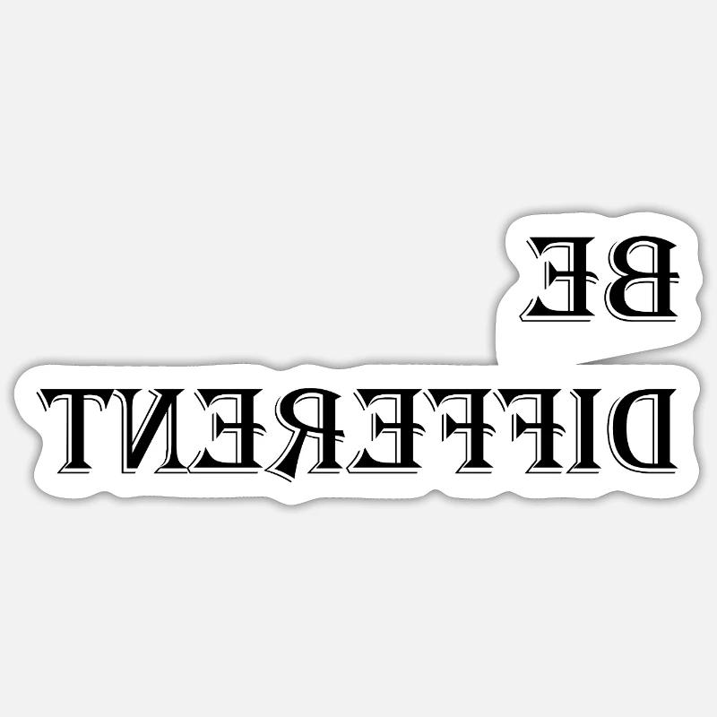 Être différent Sticker taille S (10 x 10 cm)