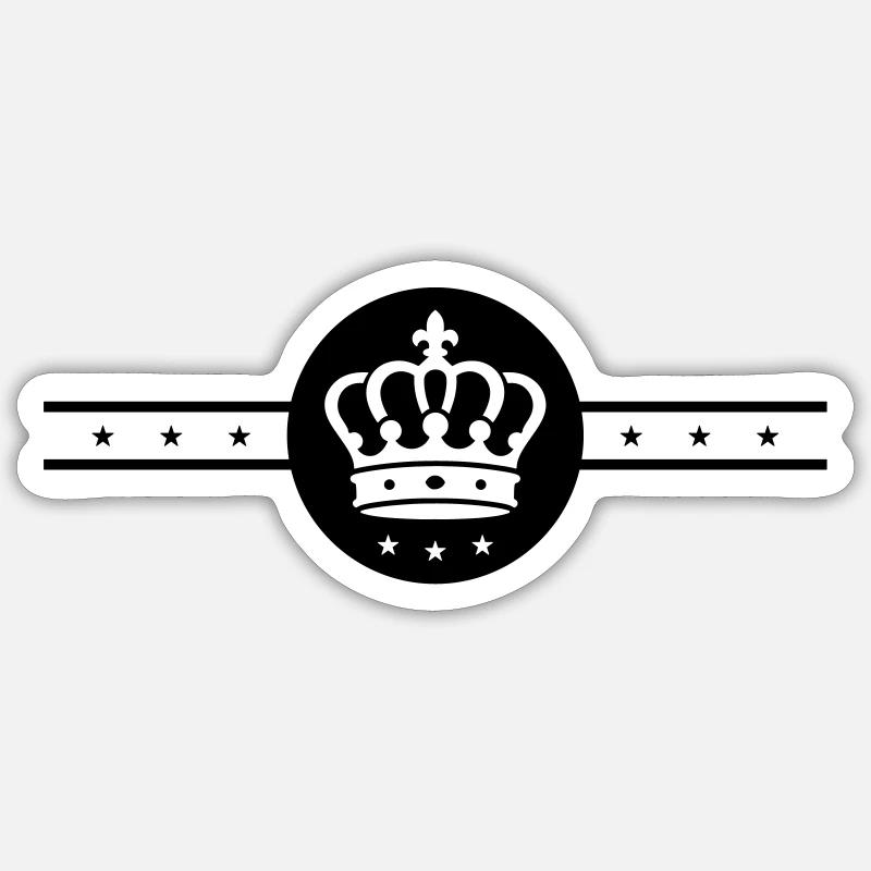 Crown Element - Sticker size S (10 x 10 cm) - white matte