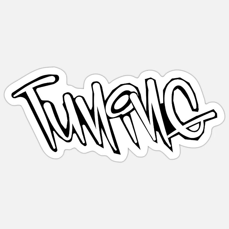 tuning Design /coole Auto Designs - Sticker Größe S (10 x 10 cm) - Mattweiß