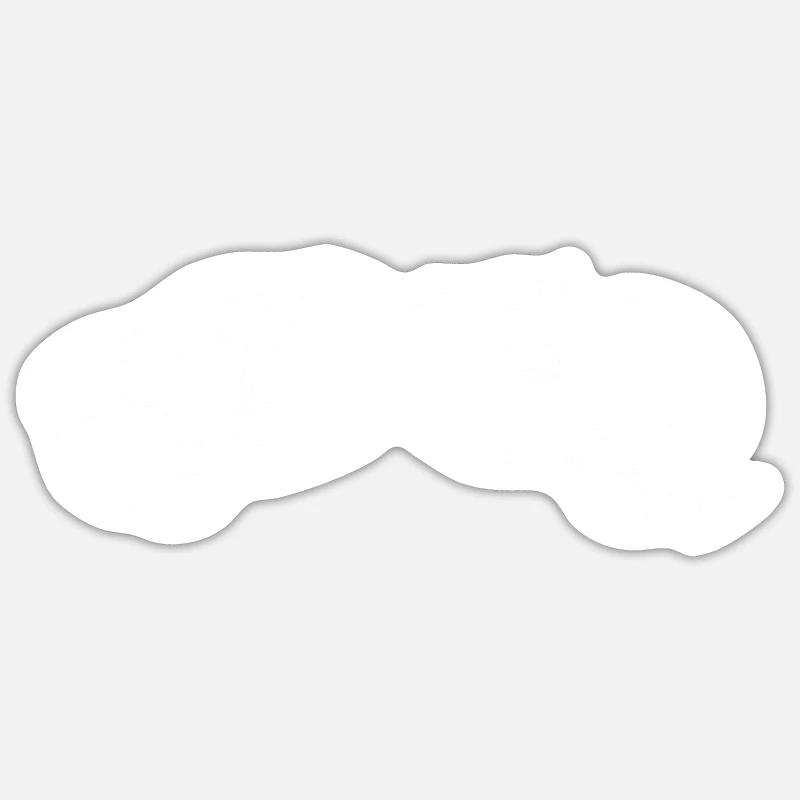 Serpent celte blanc - Sticker taille S (10 x 10 cm) - blanc mat